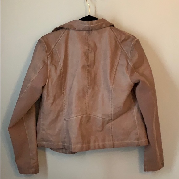 Pink Faux Leather Jacket - Picture 2 of 2